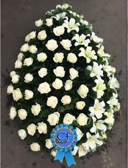 Coroana funerara din Trandafiri